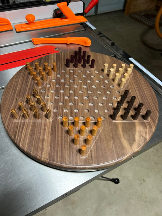 Chinese Checkers - Walnut