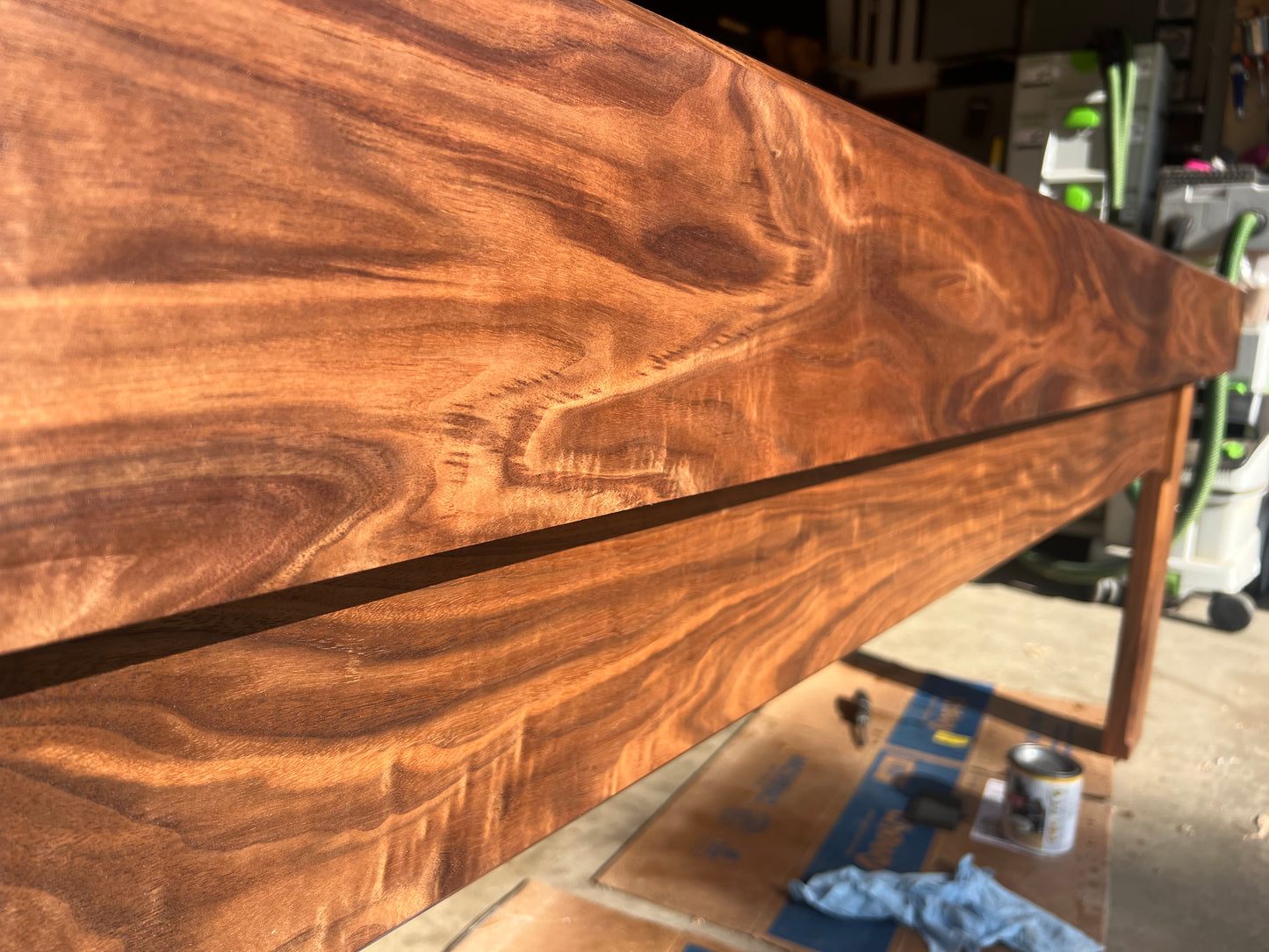 Shuffleboard Table - Walnut & White Oak