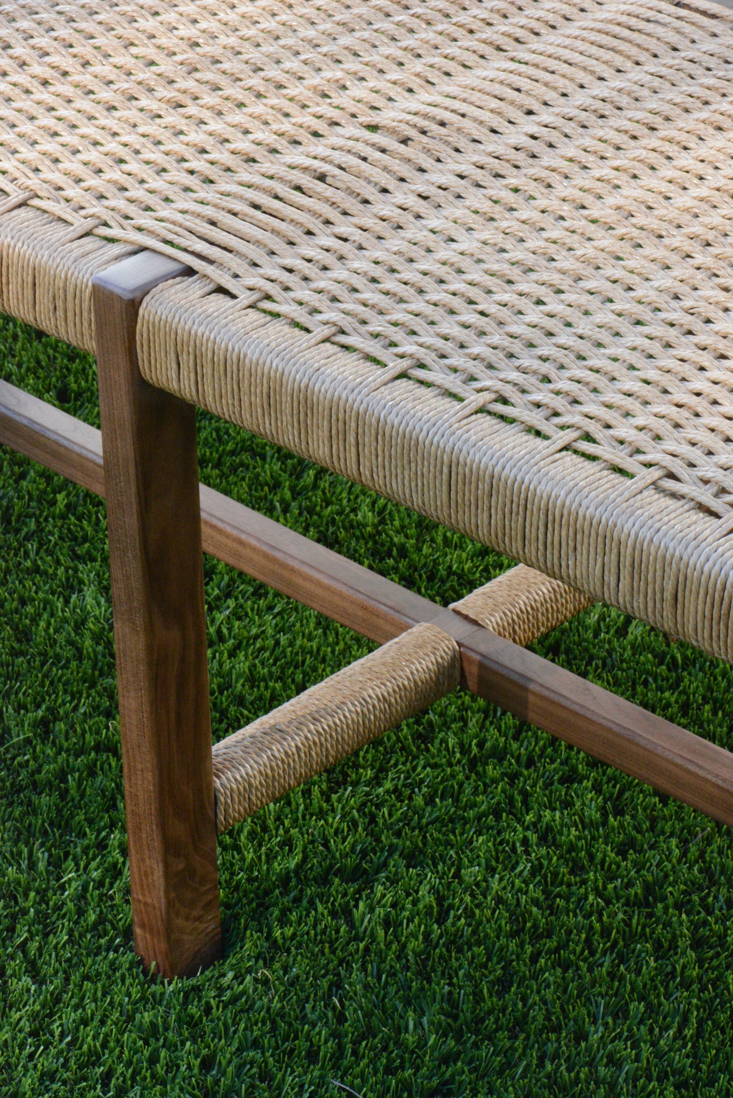 Entry Bench - Walnut & Danish Cord