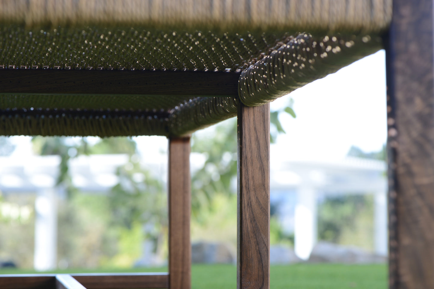 Entry Bench - Walnut & Danish Cord